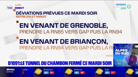 D1091: le tunnel du Chambon sera fermé ce mardi 8 novembre