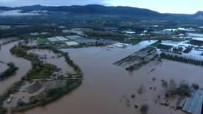 Les images aériennes de Roquebrune-sur-Argens sous les eaux depuis l'hélicoptère BFMTV