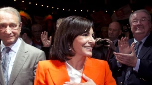 Anne Hidalgo lors du lancement de sa campagne pour les municipales.