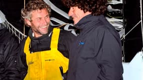 Bernard Stamm (à gauche) et Jean Le Cam