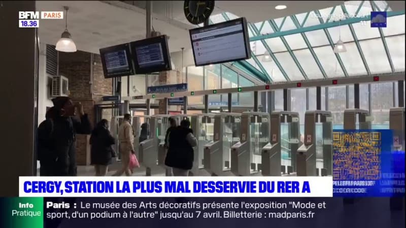 Île-de-France: Cergy, la station la moins bien desservie du RER A? 
