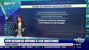 BFM Business avec vous : Doit-on travailler le lundi de Pentecôte  ? - 21/05