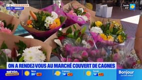 Cagnes-sur-Mer: au cœur du marché couvert, le succès des fleurs