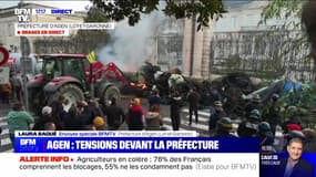 Story 1 : Tensions devant la préfecture d'Agen - 24/01