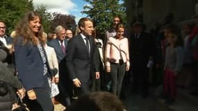 Journées du patrimoine: Macron est arrivé au Château de Monte-Cristo, à Port-Marly 