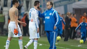 Marcelo Bielsa, André-Pierre Gignac et Lucas Ocampos