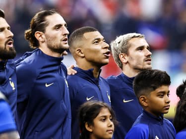 Rabiot et ses partenaires Giroud, Mbappé et Griezmann