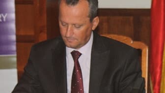 Le président du Parlement macédonien, Trajko Veljanoski, le 20 septembre 2011. (Photo d'illustration)
