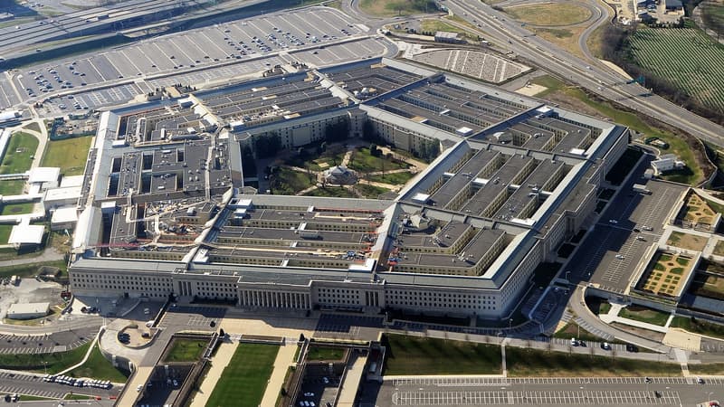 Le bâtiment du Pentagone. 