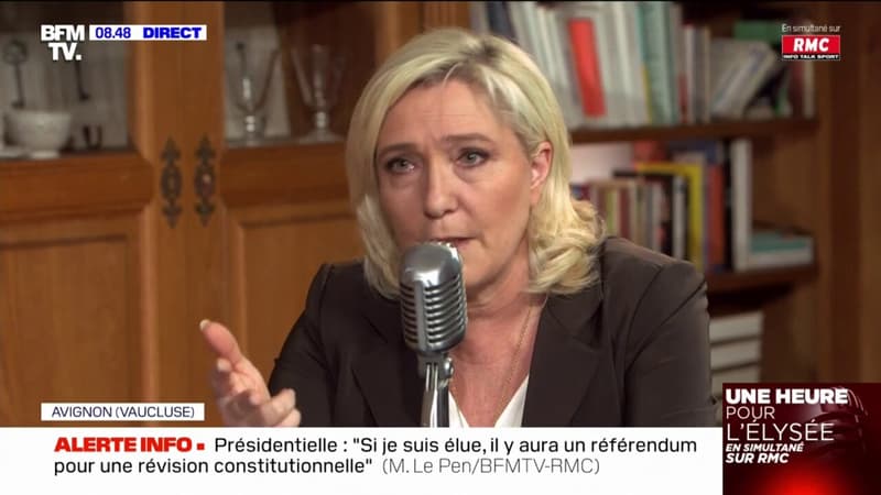 Immigration: Marine Le Pen souhaite que 