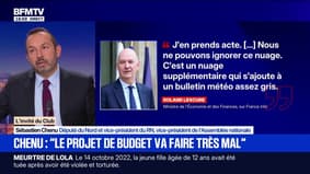 Note dégradée de la France: pour Sébastien Chenu, vice-président du RN, "Roland Lescure n'a pas à donner de leçons" 
