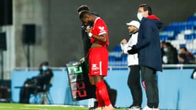 Joris Gnagnon avec le Séville FC face à Lucena