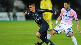 Le PSG bat Evian TG (1-0). Beckham et Verratti ont été expulsés en fin de match..