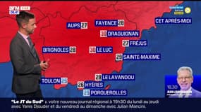 Météo Var: un jeudi encore chaud et ensoleillé, 25°C à Toulon mais 30°C au Luc