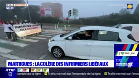 Martigues: une opération escargot organisée par les infirmiers libéraux 