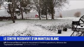 Images of the first snowflakes falling in the Center region