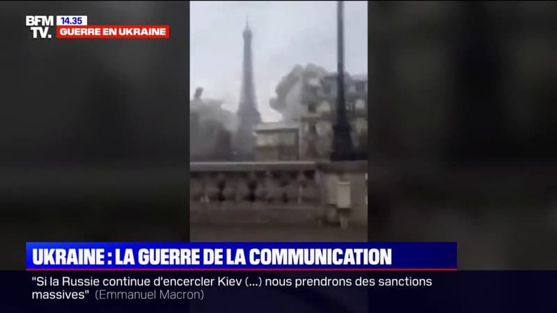 Guerre en Ukraine: le Parlement ukrainien diffuse une vidéo d'un bombardement factice de Paris pour interpeller les Européens