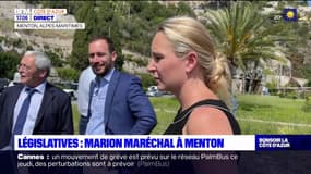 Législatives: Marion Maréchal en visite à Menton