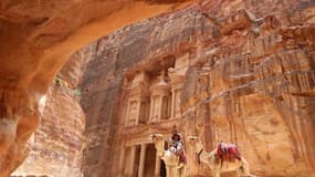 Un temple de la cité antique de Petra, au sud de la Jordanie