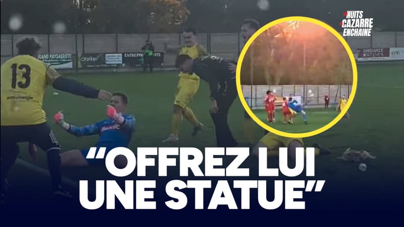 Coupe de France : "Offrez lui une statue", le gardien héroïque de Plouvorn est l'invité du Cazarre Enchaîné