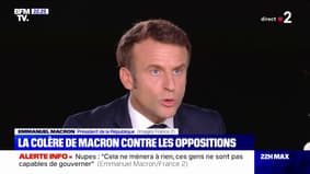 Motions de censure: Emmanuel Macron dénonce "le désordre et le cynisme" des oppositions