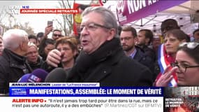 Jean-Luc Mélenchon sur le vote à l'Assemblée de la réforme des retraites: "Ils essayent de rouler tout le monde en faisant des promesses"