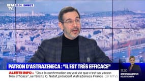 Olivier Nataf, président d'AstraZeneca France: "Depuis que les généralistes peuvent vacciner, la vaccination a doublé"