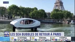 Montez à bord des Sea Bubbles sur la Seine