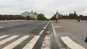 Le pont Alexandre-III, dans le 8e arrondissement de Paris, mercredi 25 septembre 2024 lors de sa réouverture à la circulation après les Jeux olympiques.