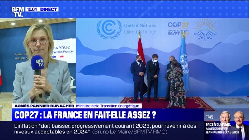 Agnès Pannier-Runacher sur la COP27: « Nous devons nous battre et ne pas renoncer à nos ambitions »