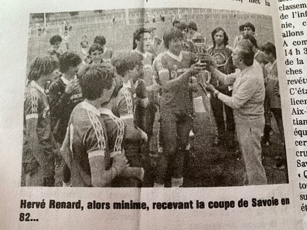 Hervé Renard et la coupe de Savoie 82 (Minimes) article du Dauphiné