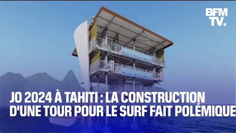 Jeux olympiques 2024: la construction d'une tour pour les épreuves de surf à Tahiti fait polémique