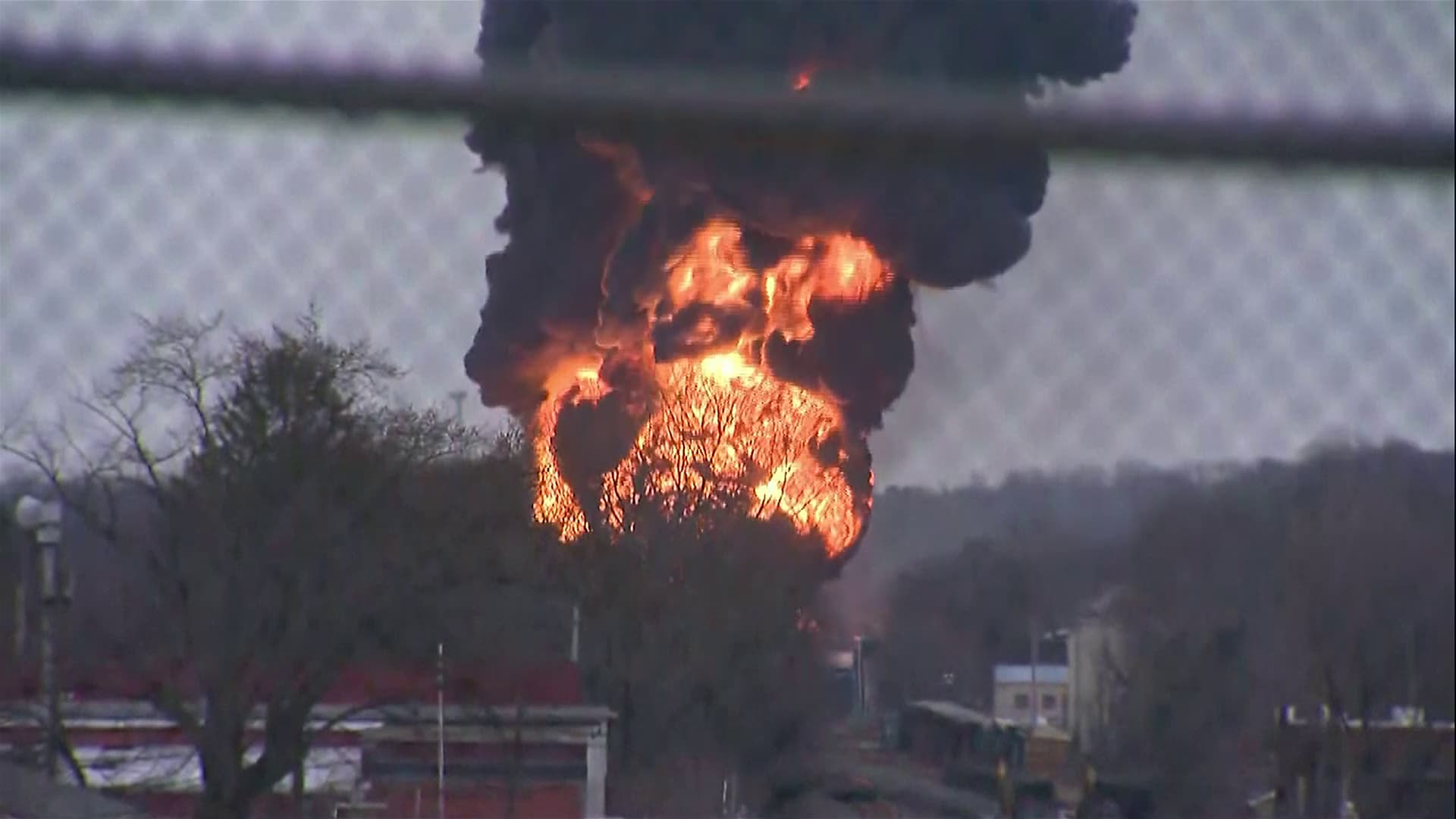 after train derailment in Ohio, ‘controlled release’ of toxic chemical