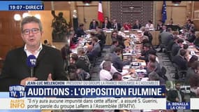 Mélenchon sur l'audition de Collomb : "il s'est déchargé sur le préfet de police de ses responsabilités"