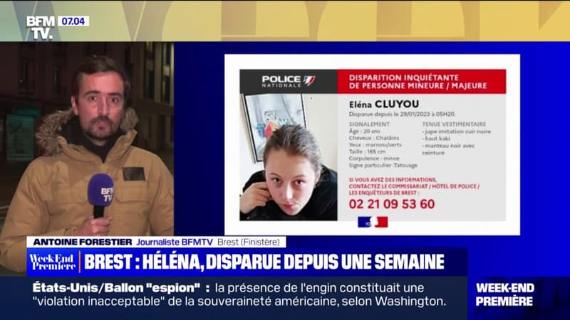 Brest: Héléna, jeune femme de 21 ans, a disparu depuis une semaine