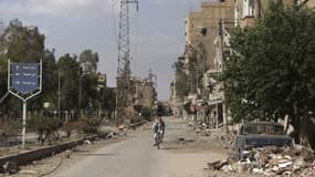 A Daïr az Zour, dans l'est de la Syrie. Le secrétaire général de l'Onu, Ban Ki-moon, a souhaité vendredi que la conférence internationale sur le conflit syrien proposée la semaine dernière par la Russie et les Etats-Unis ait lieu aussi vite que possible.