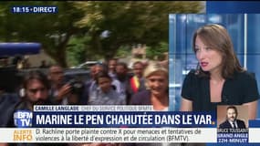 Marine Le Pen chahutée à Châteaudouble dans le Var