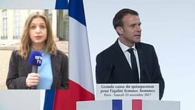 "Il n'y a rien eu sur l'égalité salariale" dans le discours d'Emmanuel Macron, déplore une féministe