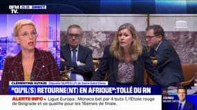 Clémentine Autain: "Le RN a un projet profondément raciste et xénophobe, on en a une illustration dans l'hémicycle"