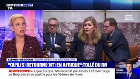 Clémentine Autain: "Le RN a un projet profondément raciste et xénophobe, on en a une illustration dans l'hémicycle"