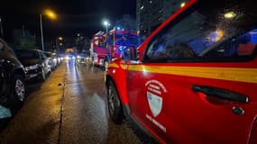 Un véhicule des sapeurs-pompiers des Alpes-Maritimes à Nice.