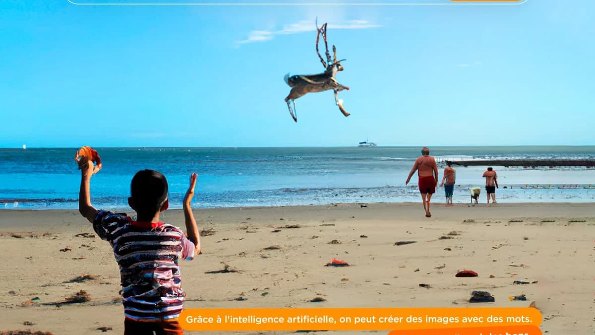 Un enfant jouant avec un cerf volant