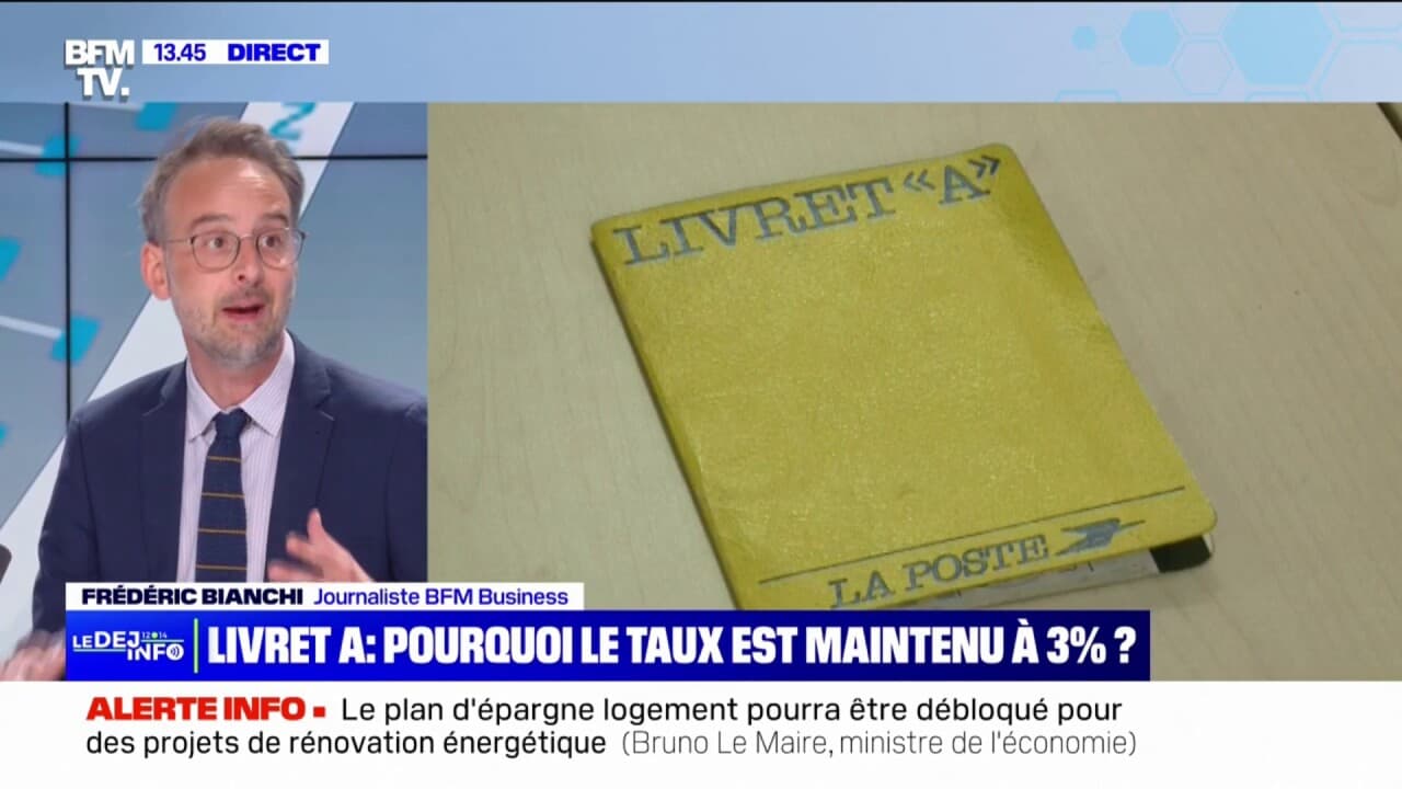 Le taux du Livret A est maintenu à 3 au moins jusqu'en 2025