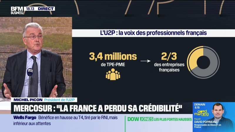 Michel Picon (U2P) : Mercosur, les deux motions de censure rejetées - 14/01