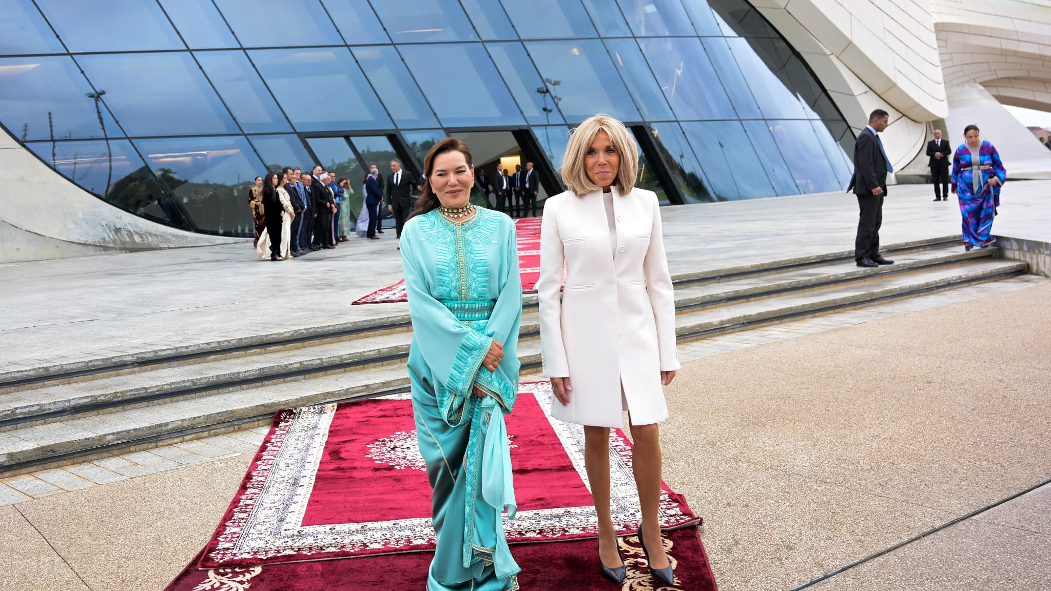 Brigitte Macron et la princesse du Maroc Lalla Hasna 