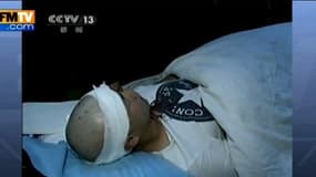 Une des victimes de l'attaque armée qui s'est déroulée en gare de Kunming, le 1er mars 2014 en Chine.