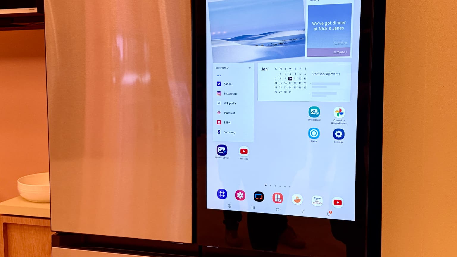 Le réfrigérateur connecté Samsung AI Family Hub+ Le réfrigérateur connecté Samsung AI Family Hub+