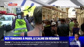 Gilets jaunes: une manifestation en cours dans le passage Pommeraye à Nantes
