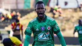 Meissa Ba lors du match Red Star-Lens, le 6 mars 2021