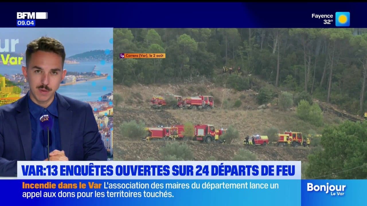 Var/Incendies : l’hypothèse de mises à feu volontaires est sérieusement envisagée